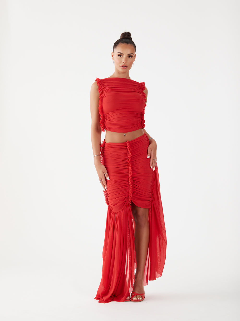 Bianca Ruched Skirt Set