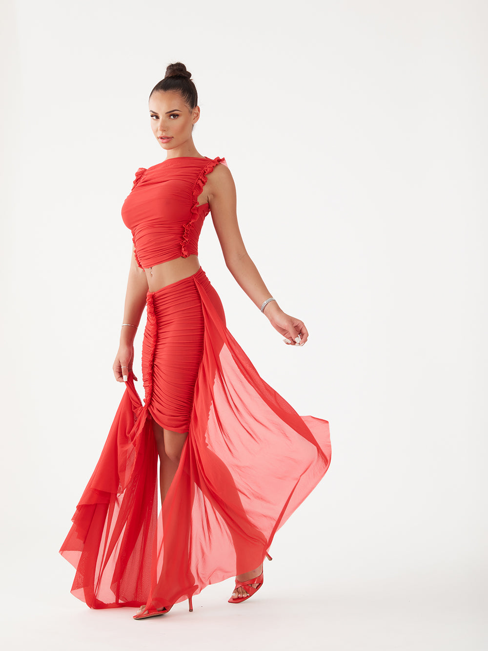 Bianca Ruched Skirt Set