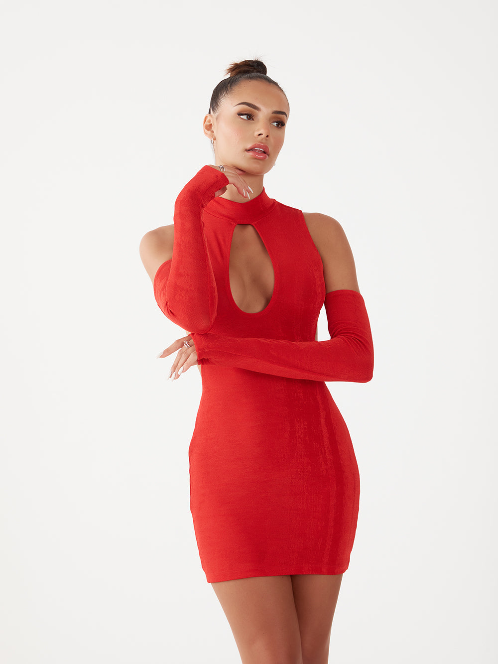 Chrissy Cut-Out Mini Dress