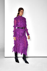 Delilah Ruffle Dress (Violet)