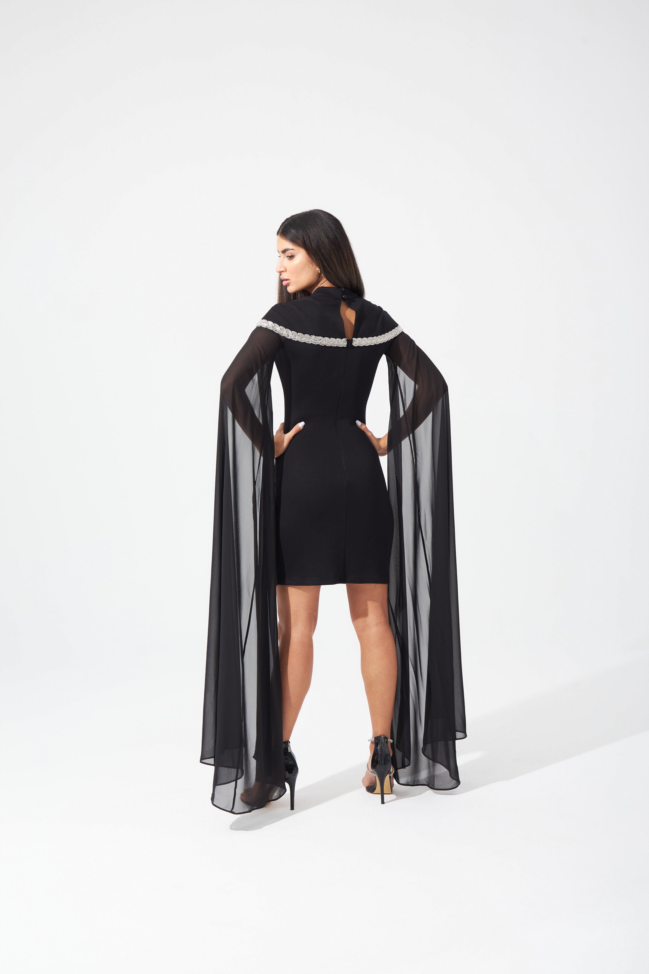 Celeste Cape Mini Dress