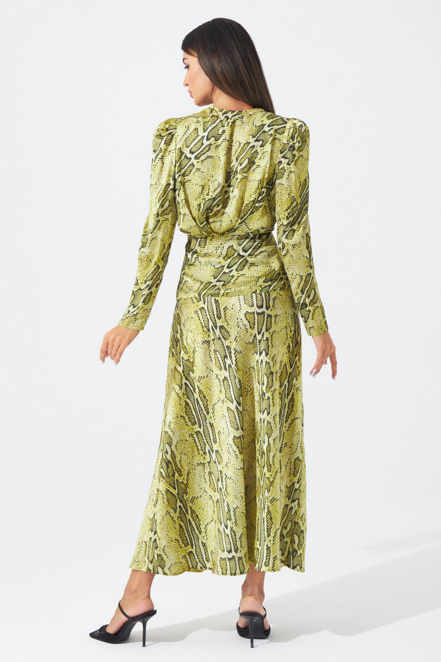 Serpentina Satin Skirt Set