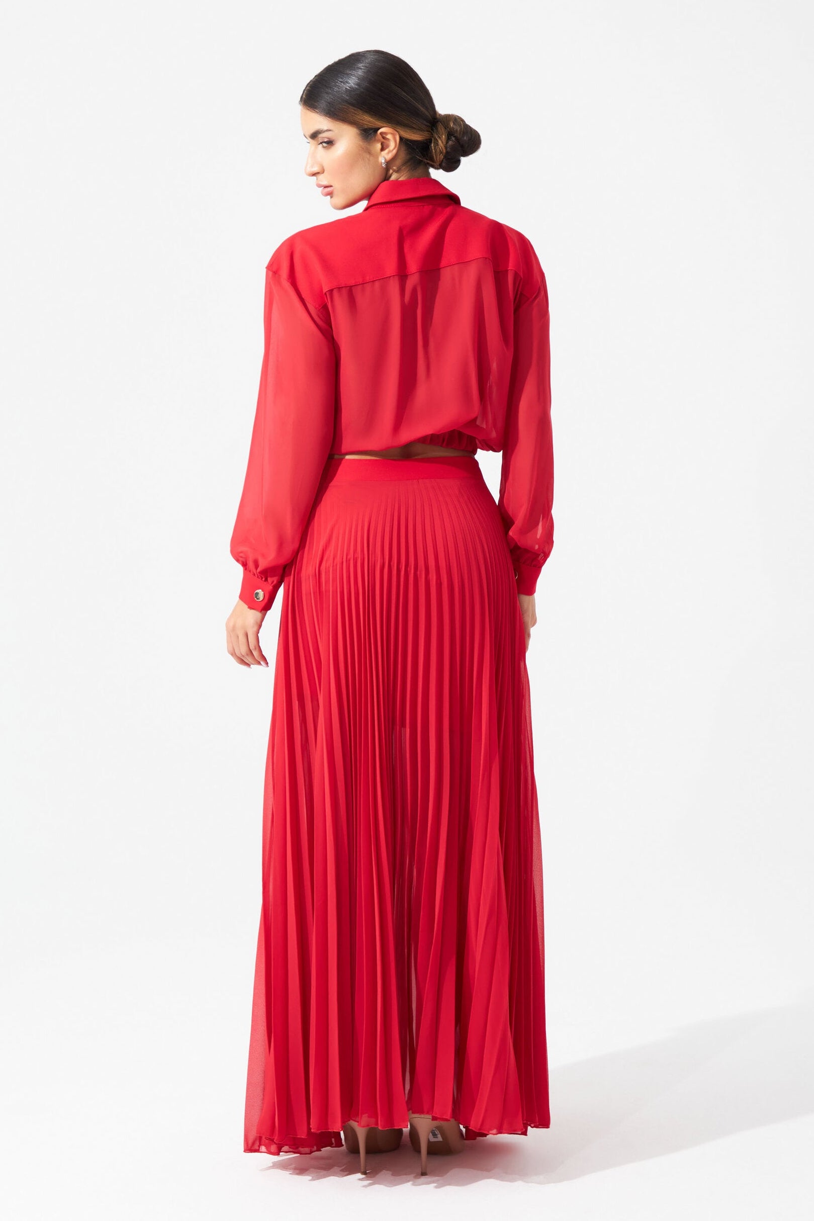 The Scarlett Pleated Duo Set