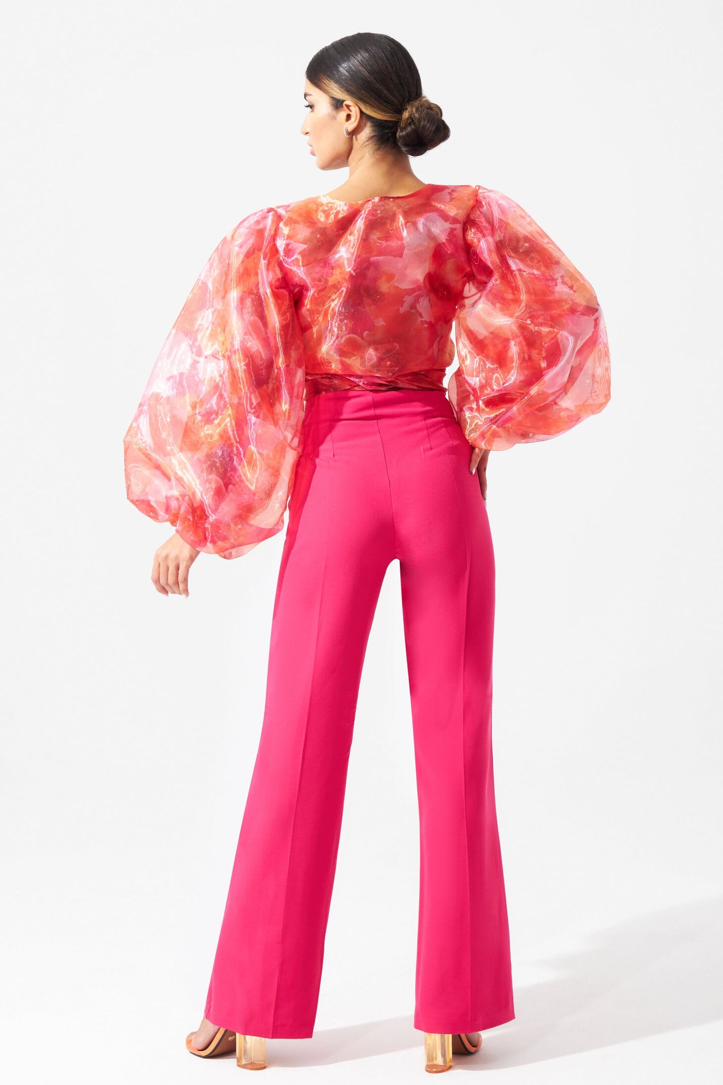 Roselle Wrap Blouse & Pant Set