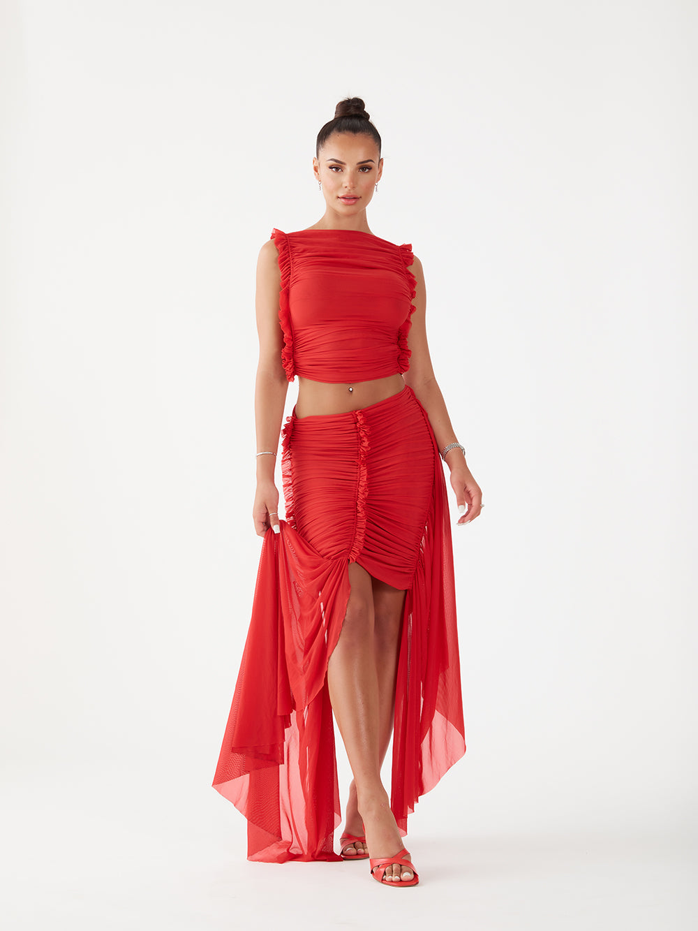 Bianca Ruched Skirt Set